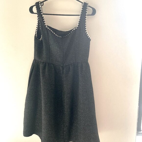 Cider Tweed U-Neckline Solid Mini Dress - Picture 4 of 4